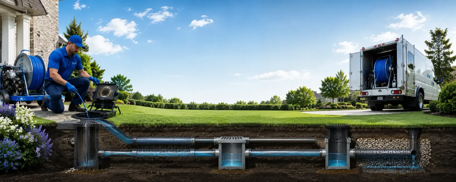 Outdoor drain cleaning information for Drewsville, NH